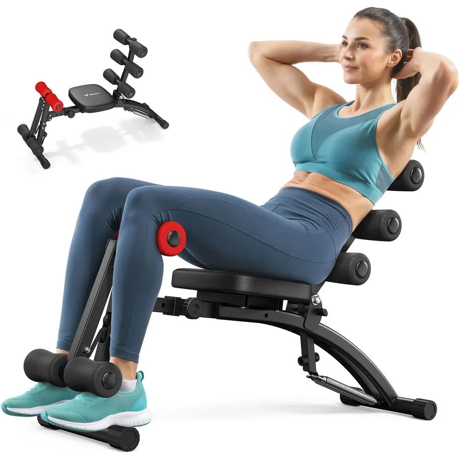 MERACH MR-2415 - Verstellbare Sit-up-Bank für Bauch und Rumpf