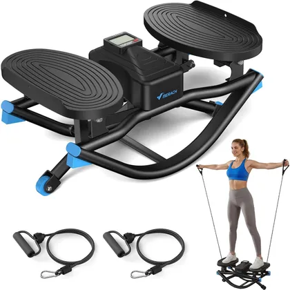 MERACH MR-2511 - Seitwärts-Stepper mit Power Rope