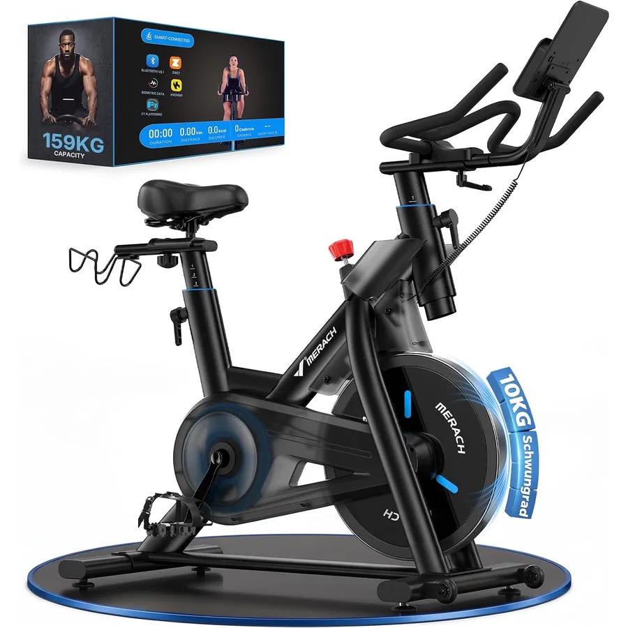 MERACH S29 - Heimtrainer mit 10-kg-Schwungrad und Bluetooth