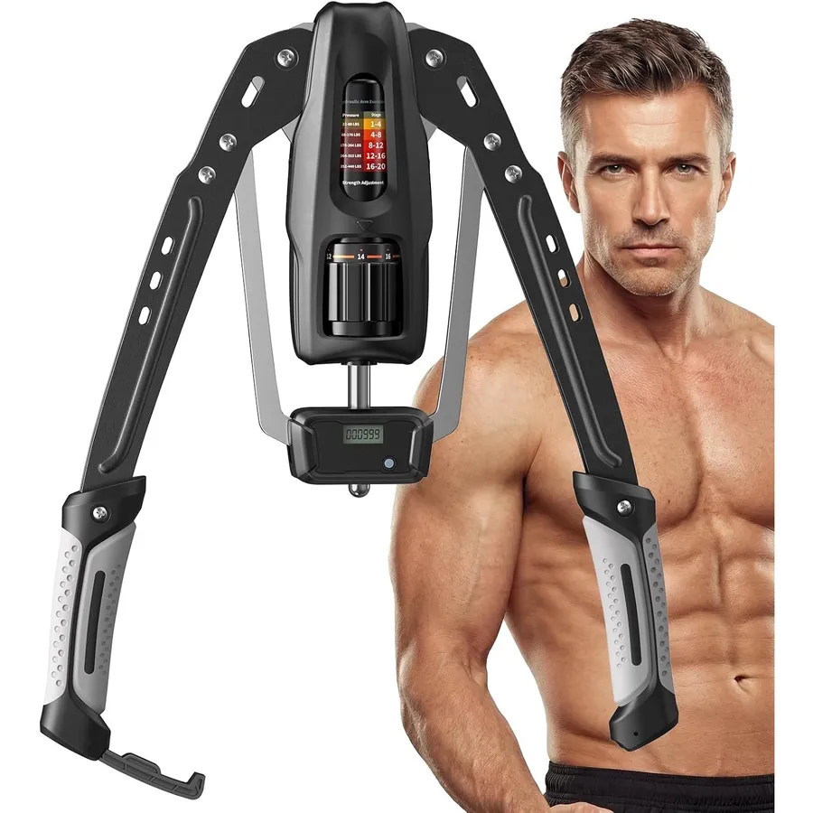 MERACH MR-2520H2 - Allenatore idraulico per braccia con contatore
